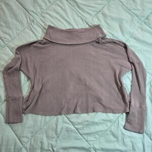 Lucky Brand Soft Grunge Oversized Crop Sweater
